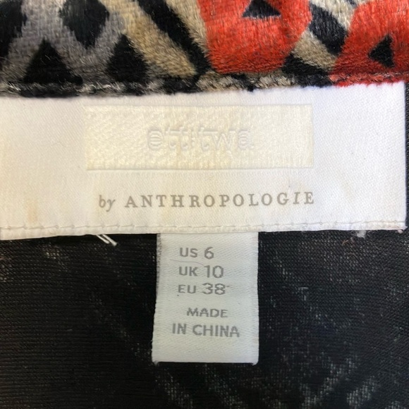 Anthropologie ett:twa Floral velvet Wrap Blouse - Picture 4 of 6